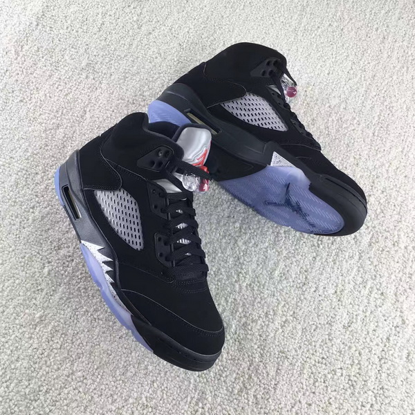 Authentic Air Jordan 5 Black Metallic